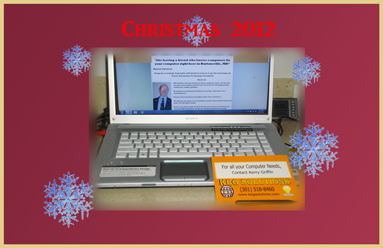 Business Christmas Card Back